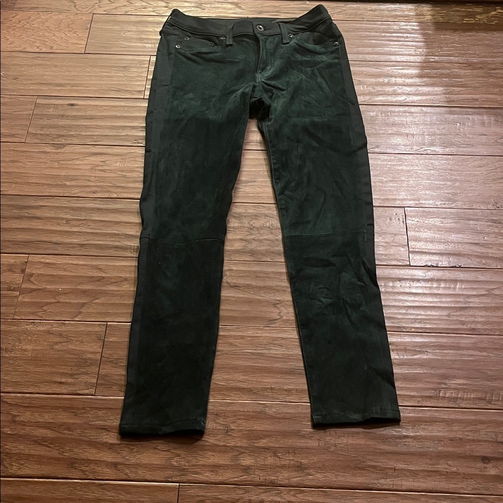 Rag & Bone Womans Forest Hyde Leather Skinny Jeans Size 29